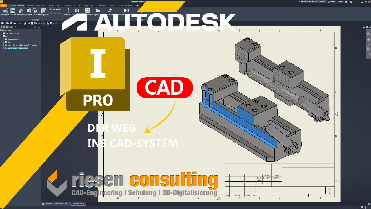 Mit Autodesk Inventor Schnittansichten auch mit Farbe erstellen