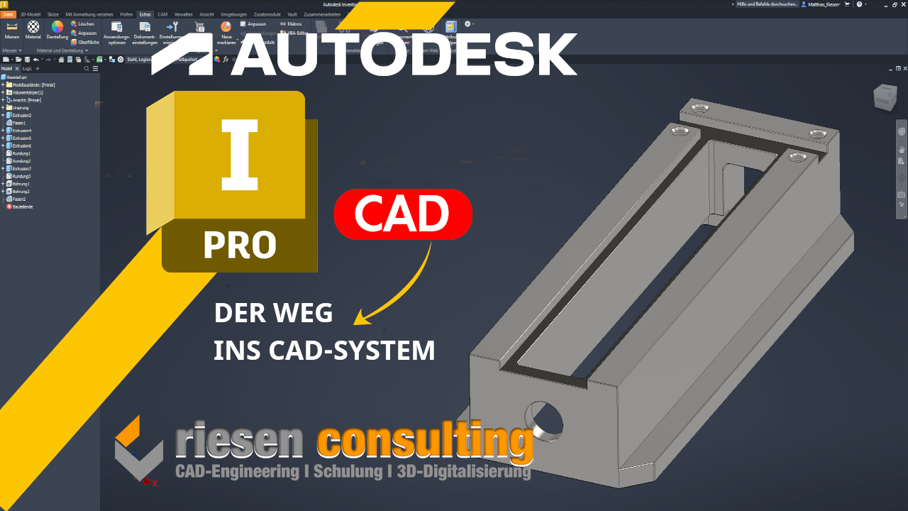 Die Ansicht auf der Zeichnung wird in Autodesk Inventor falsch dargestellt