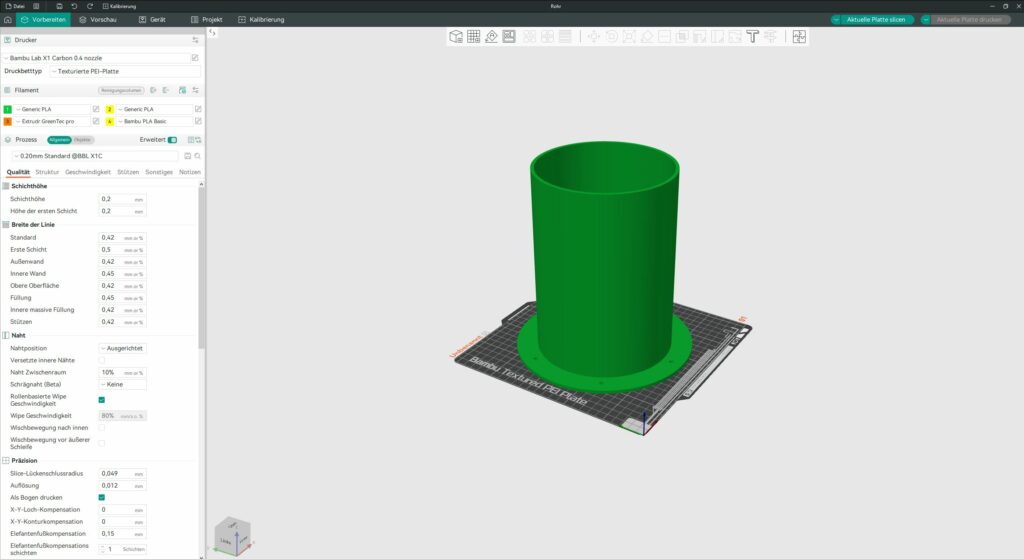 Slicing Software Bambu Studio und Orca für den 3D-Druck