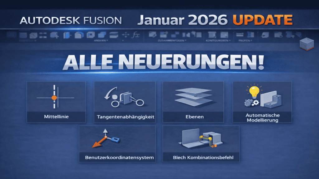 Autodesk Fusion Update Januar 2026 Übersicht neuer CAD- und CAM-Funktionen