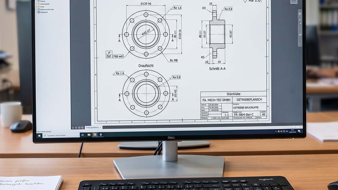 Autodesk Inventor technische Zeichnungen und Ableitungen