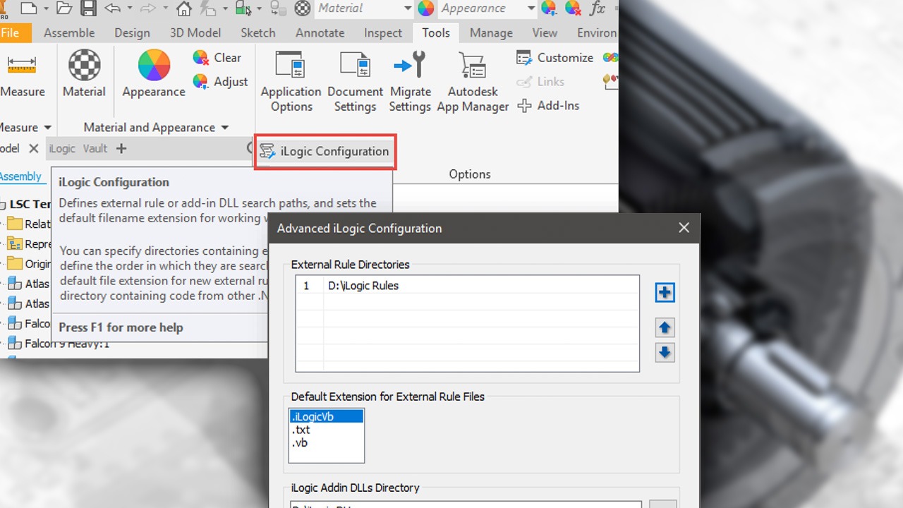 Autodesk Inventor iLogic Automatisierung und parametrische Modelle