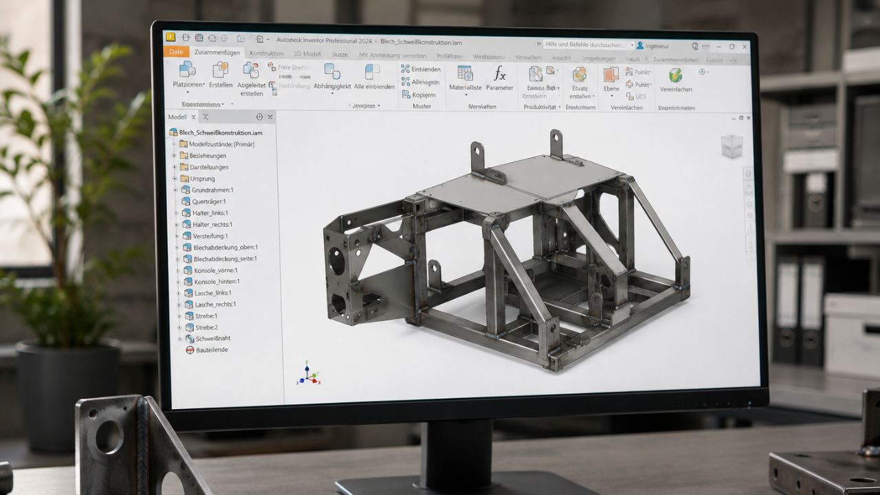 Autodesk Inventor Blech- und Schweißkonstruktionen