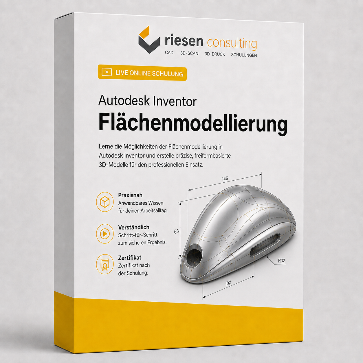 Autodesk Inventor Flächenmodellierung Schulung