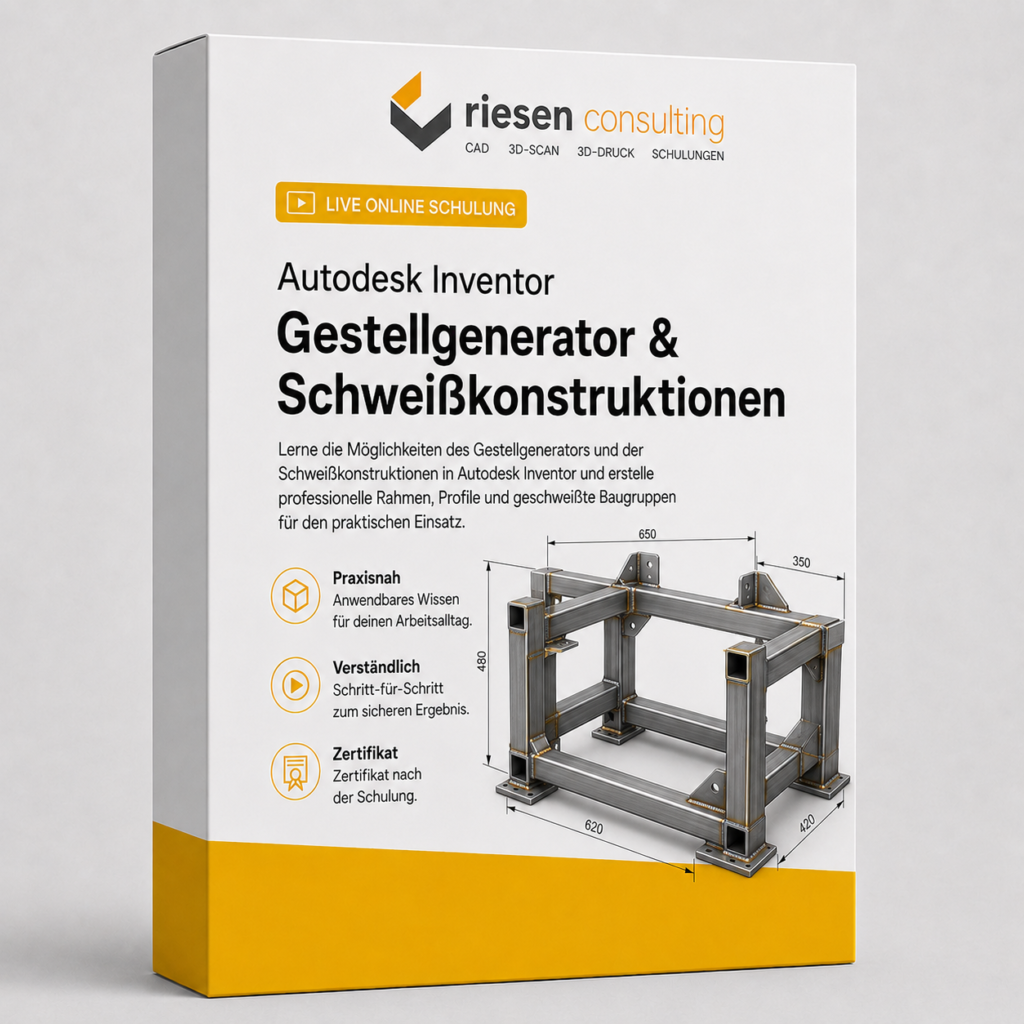 Autodesk Inventor Gestellgenerator & Schweißkonstruktionen Schulung