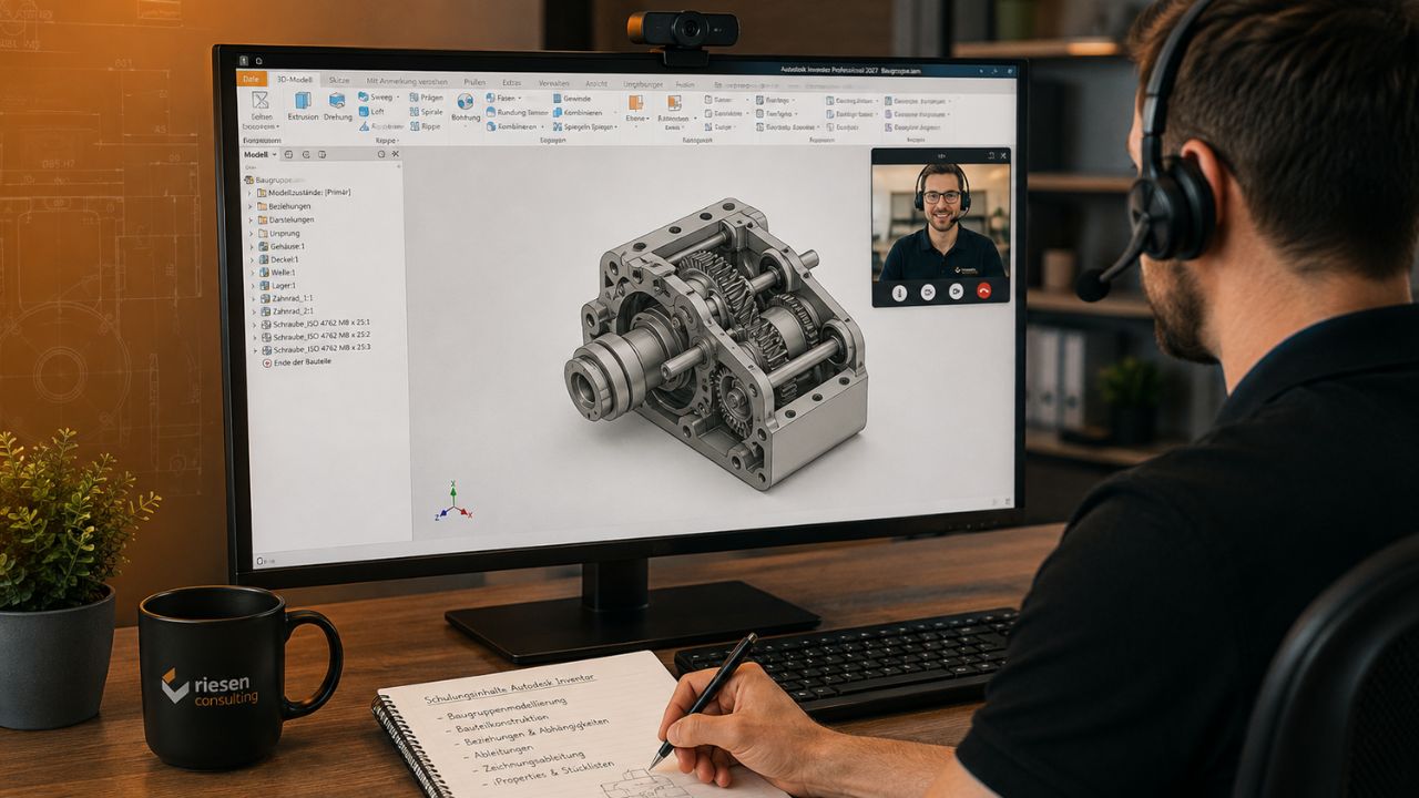 CAD Dienstleistungen und Schulungen am Arbeitsplatz bei Riesen Consulting